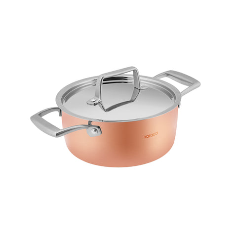 Karaca Biodiamond Copper – Batterie de cuisine 7 pièces
