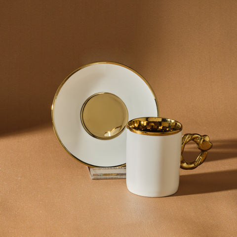 Service de tasses à café Karaca en forme de cœur pour 6 personnes – 80 ml