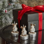 Karaca Home New Year  Bougie chauffe-plat 3 pièces Renne 14x9,3x6 cm