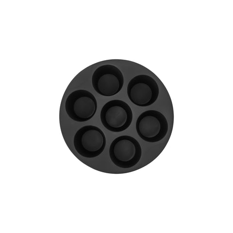 Crick Crack, Moule à Muffins en Silicone, Noir
