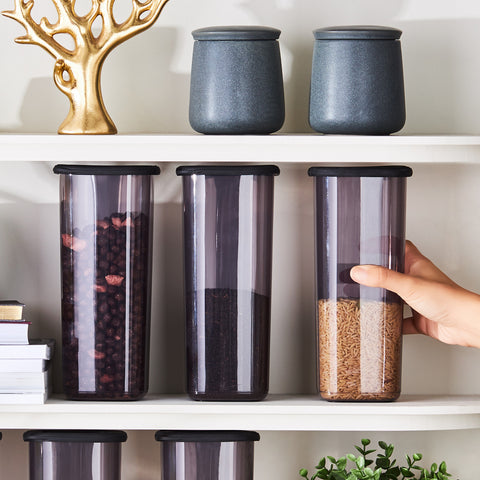 Karaca Rise Ensemble de 9 Contenants de Rangement Anthracite