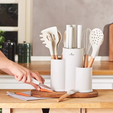 Ensemble de Couteaux Karaca Burby Cream 14 Pièces