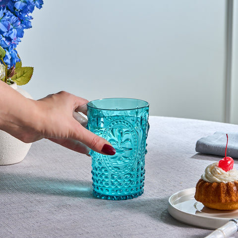Verre à tumbler en acrylique Karaca Moise, 400 ml, Bleu