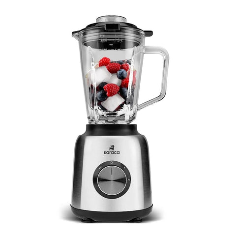 Karaca Inox 1,5 Litre Bol en Verre Inox Smoothie Blender