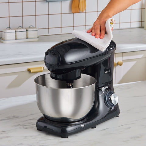 Karaca Multichef Robot Pâtissier Shiny Black 1900W 5,5 L (avec hachoir à viande, accessoires pour saucisses et köfte farcies)