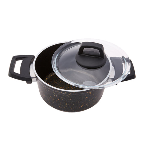 Karaca Biogranit V2 Set de cuisine 13 pièces Noir Or