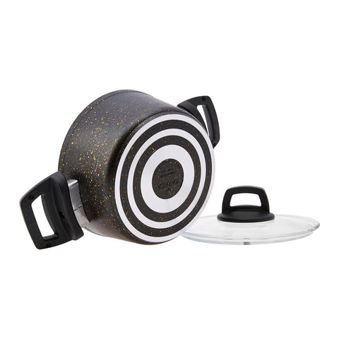 Karaca Biogranit V2 Set de cuisine 13 pièces Noir Or