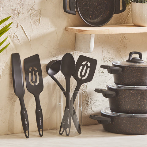 Karaca Biogranit V2 Set de cuisine 13 pièces Noir Or