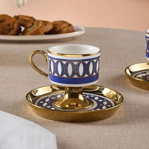 Karaca Hilal Ensemble De Tasses À Café Pour 2 Personnes 85 Ml