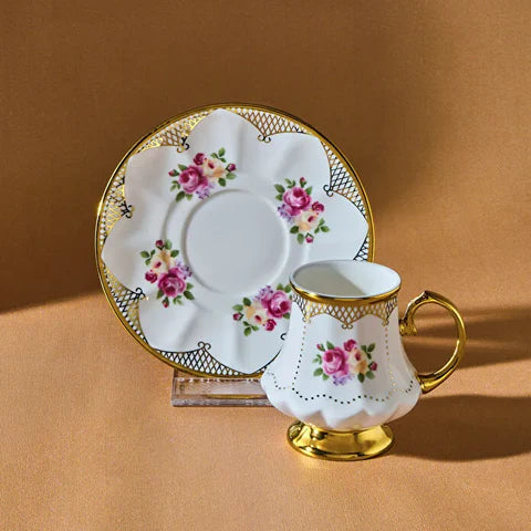 Karaca Nermin Ensemble De 2 Tasses À Café Pour 2 Personnes, 85 Ml