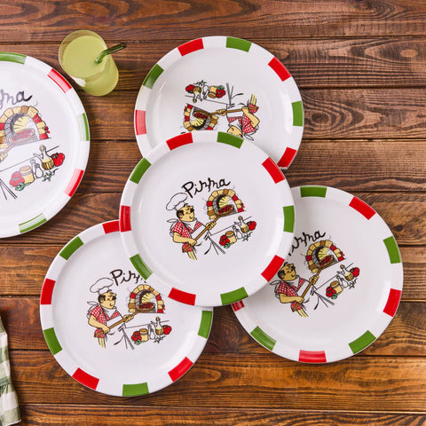 Ensemble de Pizza Karaca Napoly 5 Pièces pour 4 Personnes