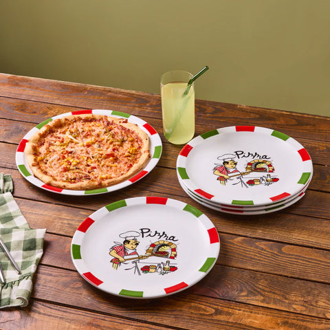 Ensemble de Pizza Karaca Napoly 5 Pièces pour 4 Personnes