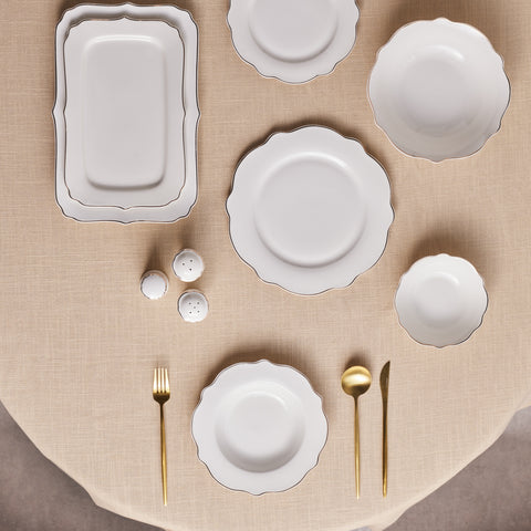 Karaca Elegance Vera 59 Pièces, Service De Table Pour 12 Personnes, Gold