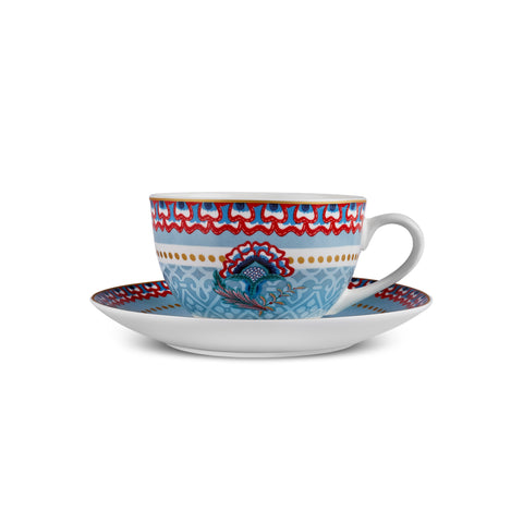 Set de Petit-Déjeuner Karaca Forever Bone Spello 26 Pièces Bleu