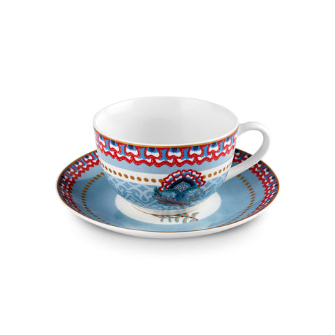 Set de Petit-Déjeuner Karaca Forever Bone Spello 26 Pièces Bleu