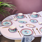 Set de Petit-Déjeuner Karaca Forever Bone Spello 26 Pièces Bleu