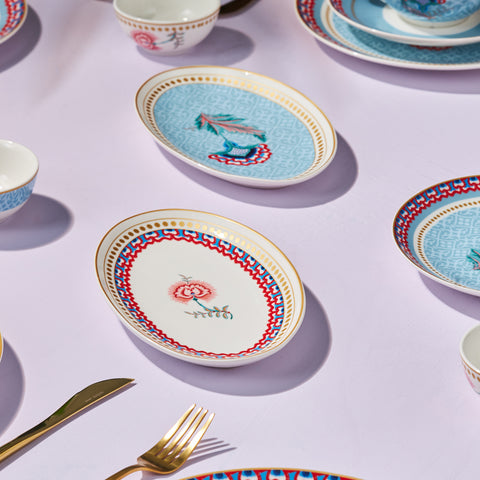 Set de Petit-Déjeuner Karaca Forever Bone Spello 26 Pièces Bleu