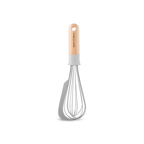 Fouet Karaca X Refika Gadgets avec manche en bois et raclette en silicone