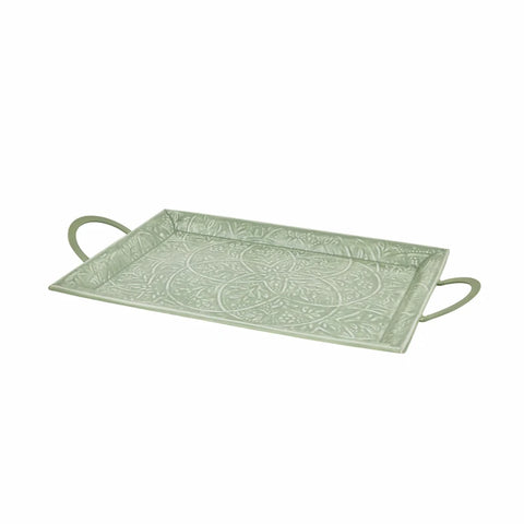 Karaca Home Donna Plateau Décoratif Vert d’Eau 45 cm