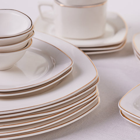 Karaca Padoca Gold Ensemble De Petit-déjeuner 26 Pièces Pour 6 Personnes