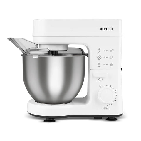 Robot pâtissier Karaca Maestrochef Stella – Blanc, 1500 W, 5 L