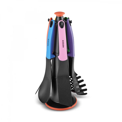 Karaca Rainbow Set de service 7 pièces avec support