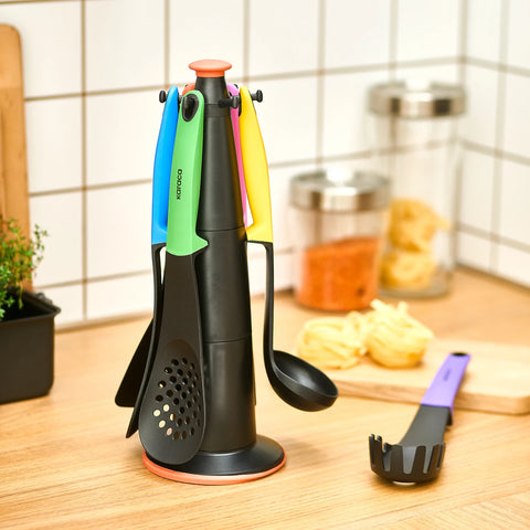 Karaca Rainbow Set de service 7 pièces avec support