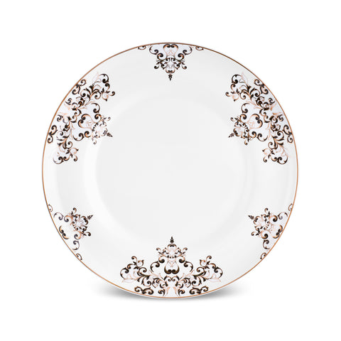 Karaca Stream Bone Andre Service de Table Noir 53 Pièces pour 12 Personnes