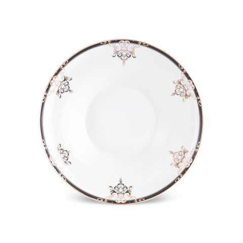 Karaca Stream Bone Andre Service de Table Noir 53 Pièces pour 12 Personnes