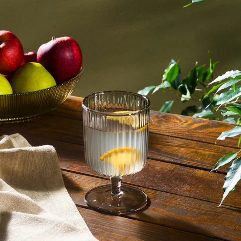 Karaca Zenith Verre à Vin, 350 ml, Gris