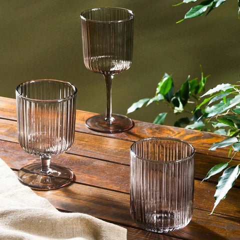 Karaca Zenith Verre à Vin, 350 ml, Gris