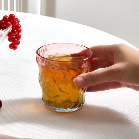 Karaca Glacier Verre Tumbler, 287 ml, Bleu - Rose
