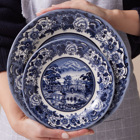 Karaca Forever Bone Old Town Set de vaisselle 24 pièces pour 6 personnes