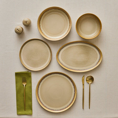 Karaca Earthy Reactive Service de Table 52 Pièces pour 12 Personnes