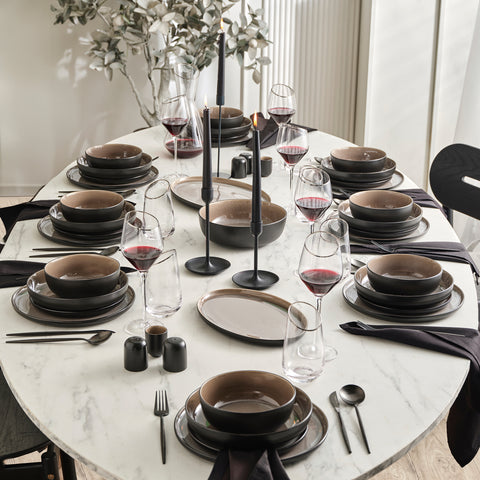 Ensemble de vaisselle Karaca Earth Collection Mercure 59 pièces pour 12 personnes