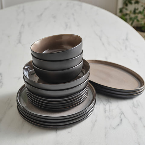 Ensemble de vaisselle Karaca Earth Collection Mercure 59 pièces pour 12 personnes