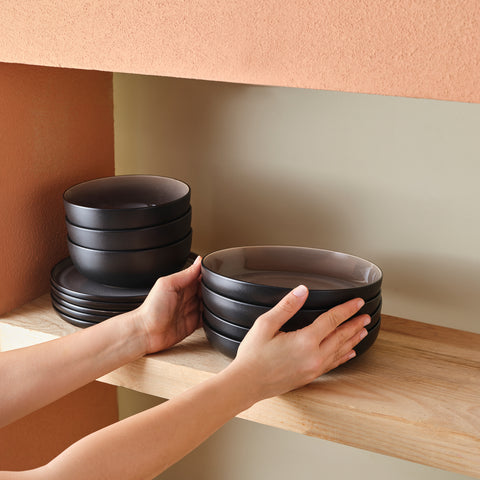 Ensemble de vaisselle Karaca Earth Collection Mercure 59 pièces pour 12 personnes