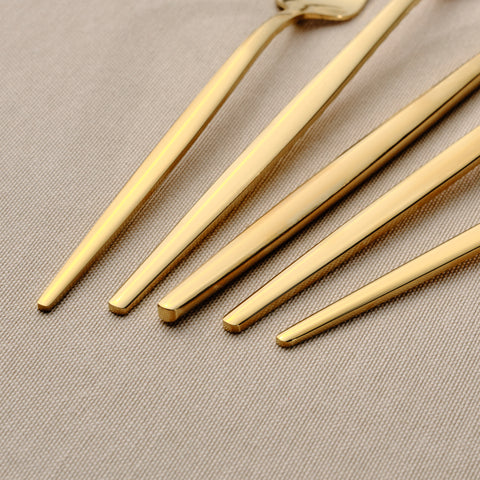 Set De Couverts Karaca Orion Shiny Gold Pour 12 Personnes, 60 Pièces