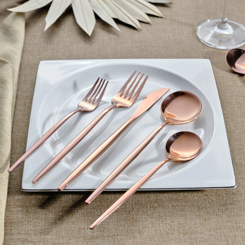 Karaca Orion Rosegold 60 pièces Service de Couverts pour 12 personnes