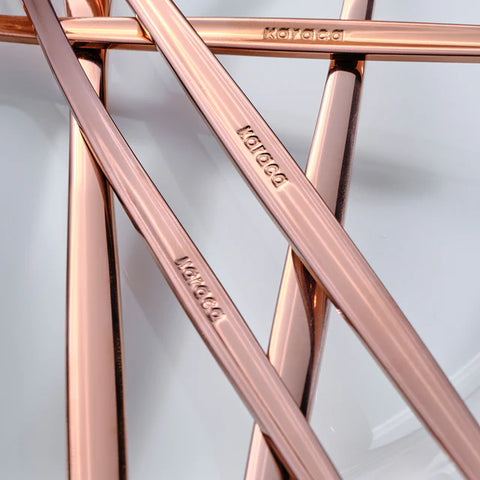 Karaca Orion Rosegold 60 pièces Service de Couverts pour 12 personnes