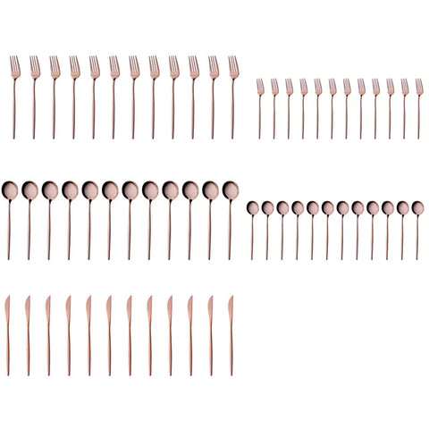 Karaca Orion Rosegold 60 pièces Service de Couverts pour 12 personnes
