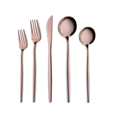 Karaca Orion Rosegold 60 pièces Service de Couverts pour 12 personnes