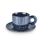 Tasse à Thé Bleu Marine Karaca Arthur Pour 2 Personnes, 260 ml