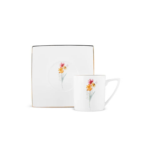 Karaca Valencia Set de tasses à thé pour 6 personnes, 190 ml