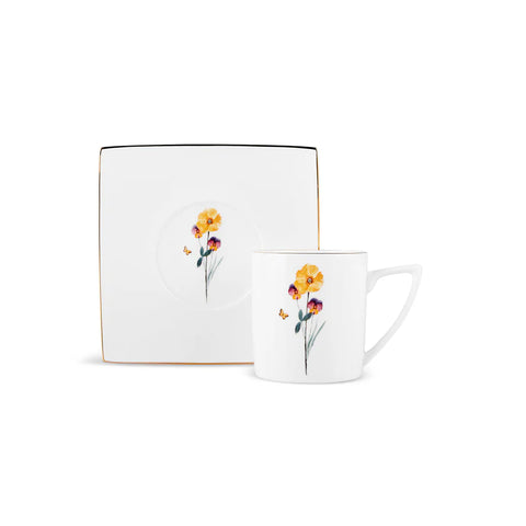 Karaca Valencia Set de tasses à thé pour 6 personnes, 190 ml