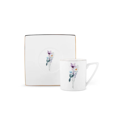 Karaca Valencia Set de tasses à thé pour 6 personnes, 190 ml