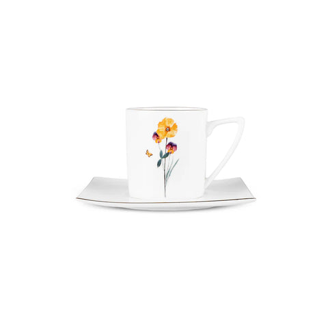 Set Di 6 Tazze Da Tè Karaca Valencia - 190 Ml, Design Elegante - Foto 5