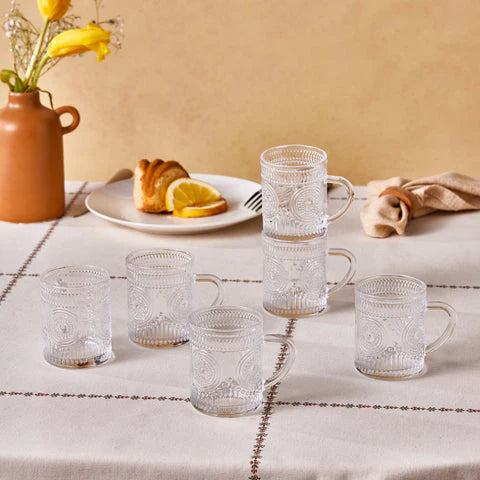 Ensemble de Verres à Thé Karaca Margo 6 Pièces