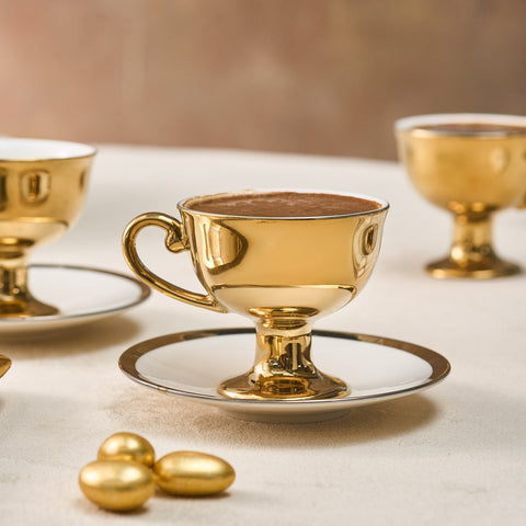 Karaca Victoria Tasse à Café, 6 Personnes, 90 ml