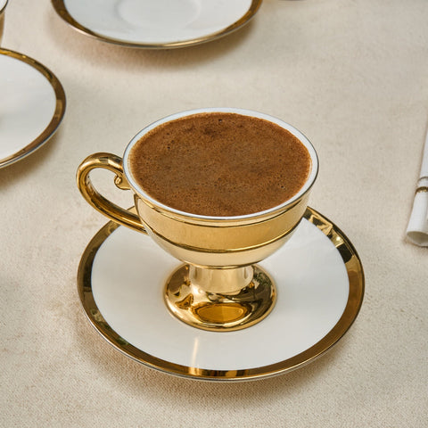 Karaca Victoria Tasse à Café, 6 Personnes, 90 ml
